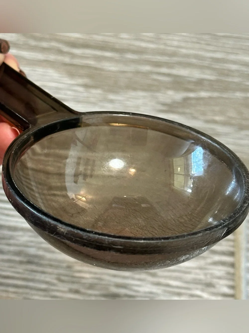 Dansk Designs Gunnar Cyren Smoke Brown Acrylic Serving Spoon Vintage 70s MCM